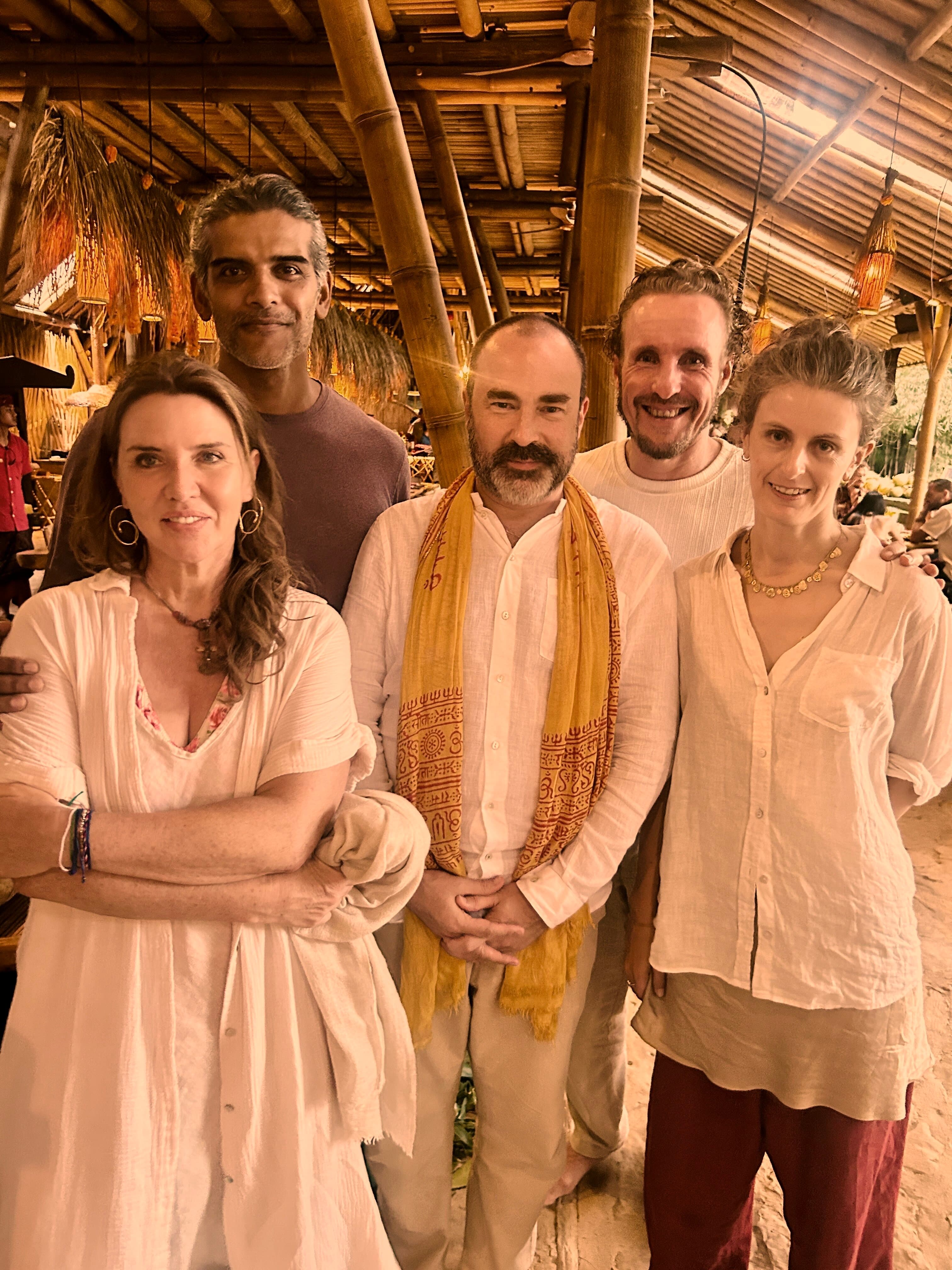 Christine with faculty and friends in Bali